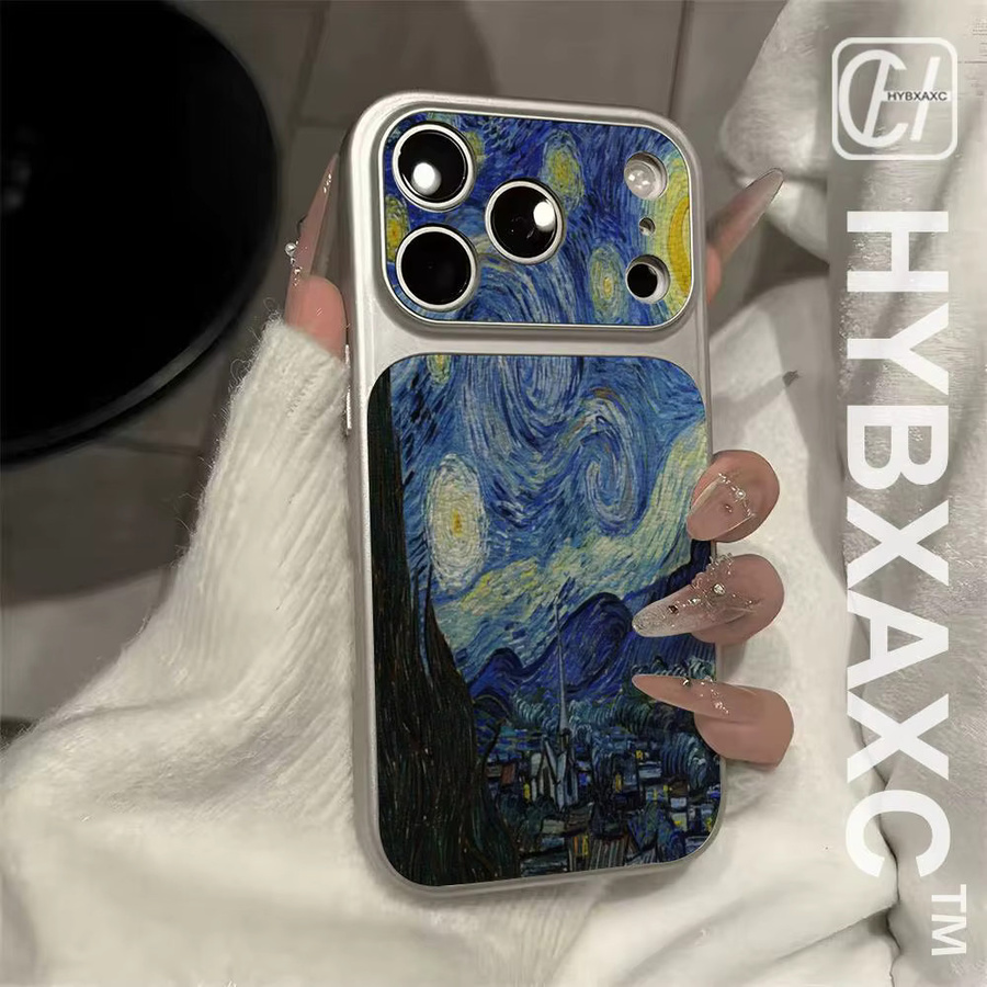 Potdemiel Handyhülle im Van Gogh Ölgemälde Design für iPhone 11 bis iPhone 17 Pro Max, Stoßfeste Schutzhülle, Multicolour - Bild 3