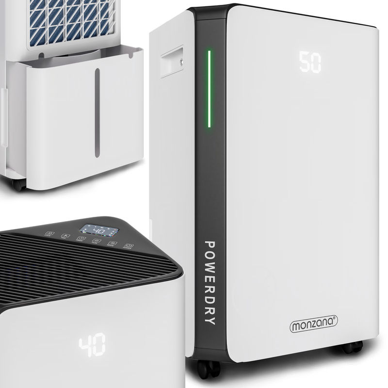 Smart Luftentfeuchter von MONZANA mit WiFi und App-Steuerung, Weiß, B/T/H: 49,5 x 30,5 x 23 cm, 20L Kapazität - Bild 2