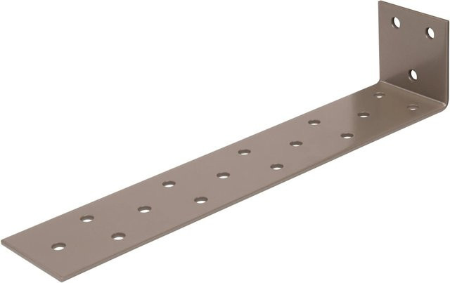 GAH Alberts Duravis Flachstahl-Betonanker aus Stahl in Perlbeige, Duplexbeschichtet, B/H/T: 20,5 x 4 x 4 cm - Bild 1