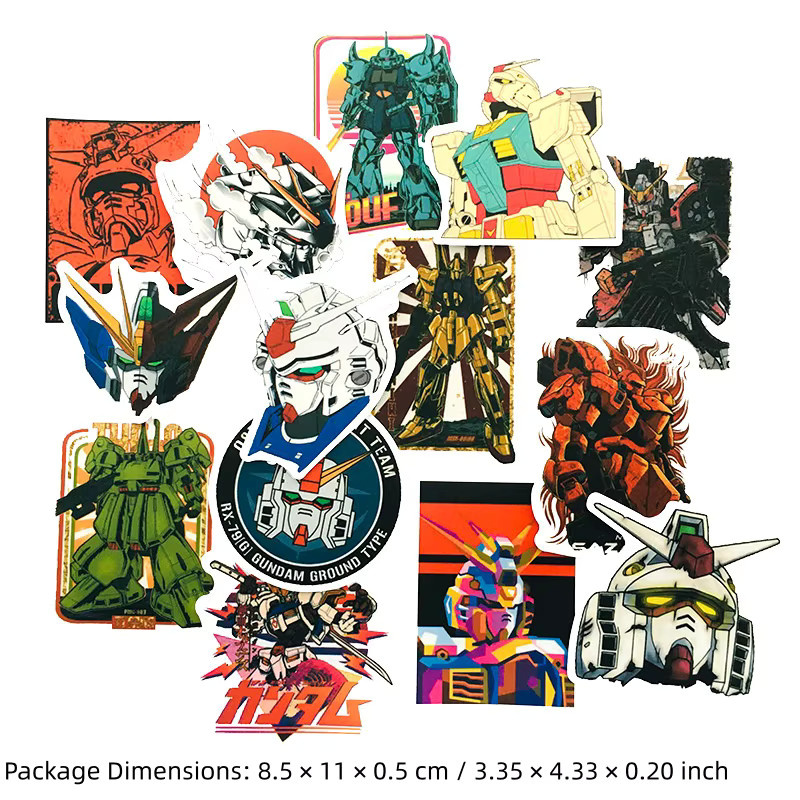 Bandai Gundam Aufkleber, 50-teiliges Set, Bunt / Mehrfarbig - Bild 5
