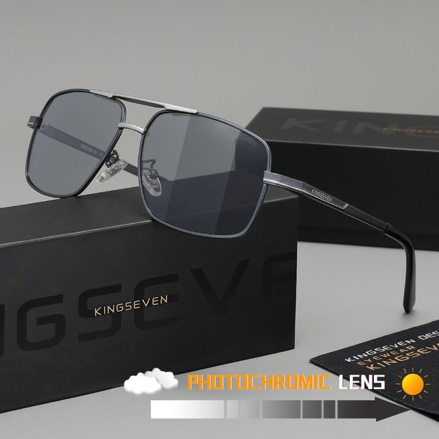 KINGSEVEN Sonnenbrille Rechteck, Vollrand, Unisex, polarisiert - Bild 1
