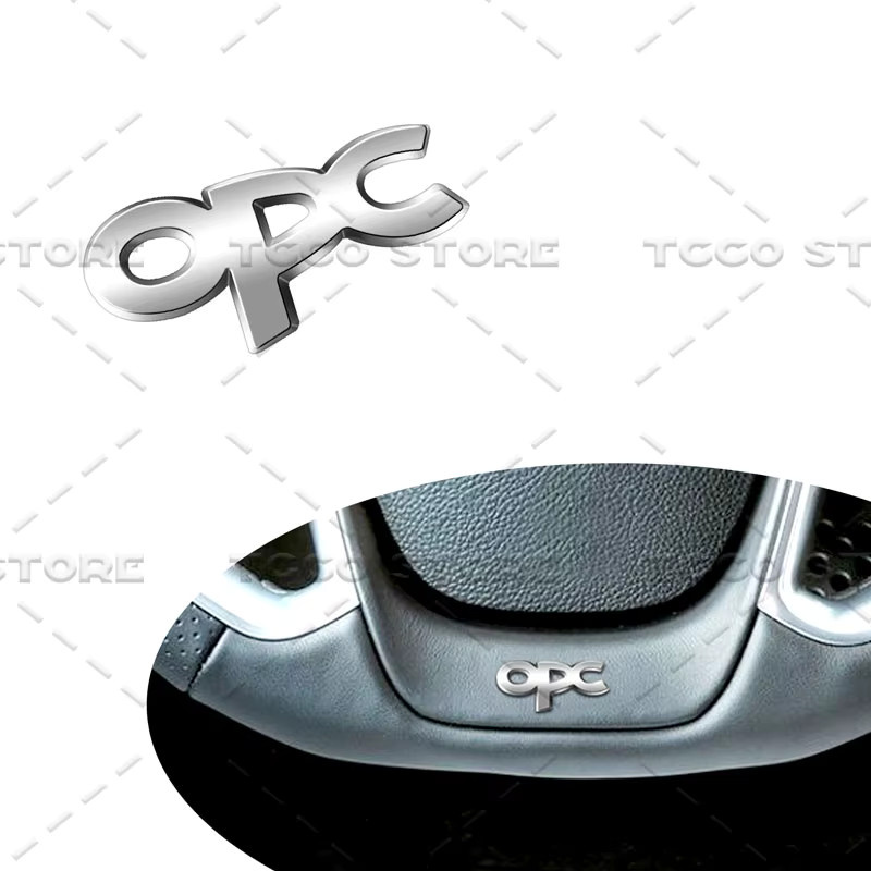 Metall Lenkrad Aufkleber für Opel mit OPC Logo zur Dekoration der Mittelkonsole - Bild 2