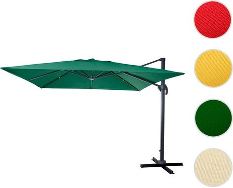 MVG Gastronomie-Ampelschirm MVG-A96 in Grün, 360 Grad drehbar, B: 360 cm, H: 300 cm - Bild 1