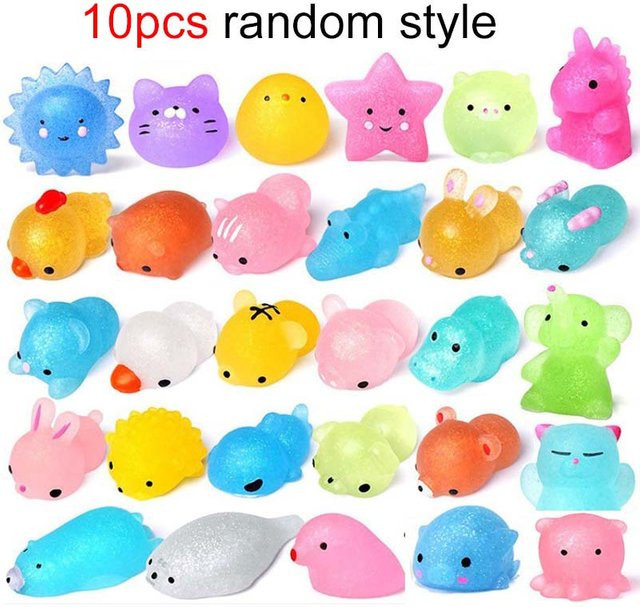 Yiran bag Mini Tiere Cartoon TPR Stressabbauende Spielzeuge 10-teiliges Set - Bild 1