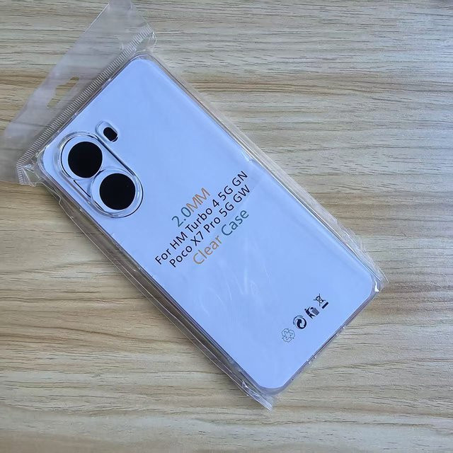 Transparente Silikon Hülle für Xiaomi POCO X7 Pro 5G und Redmi Turbo 4 5G mit Linsenschutz - Bild 1
