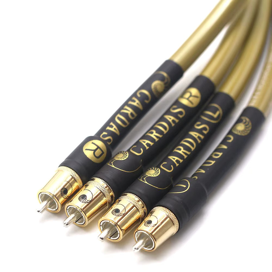 Cardas GOLDEN5-C Professionelles HiFi-Audiokabel mit vergoldeten RCA-Steckern in Gold - Bild 3
