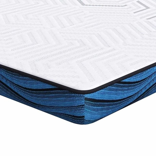 vidaXL Matratzenauflage aus Jacquard-Stoff in Weiß, B/T/H: 80 x 200 cm - Bild 1