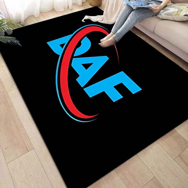 Karpetti DAF LKW Oldtimer Teppich, Waschbarer Polyester Teppich für Wohnzimmer, Schlafzimmer oder Kinderzimmer, B: 120 cm, L: 160 cm, Schwarz - Bild 1