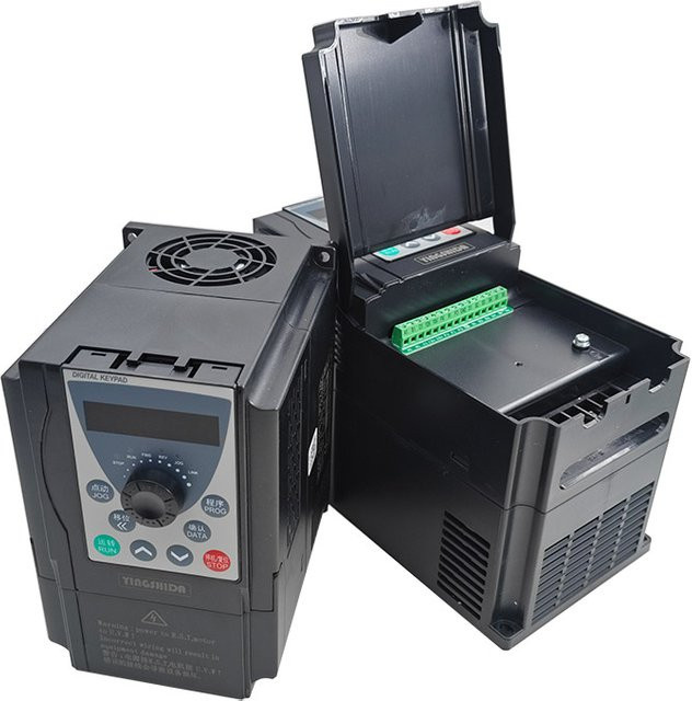 CNMAWAY VFD Frequenzumrichter 2,2kW Einphasig zu Dreiphasig 380V Motorgeschwindigkeitsregler und Wechselrichter zur industriellen Motorsteuerung - Bild 1