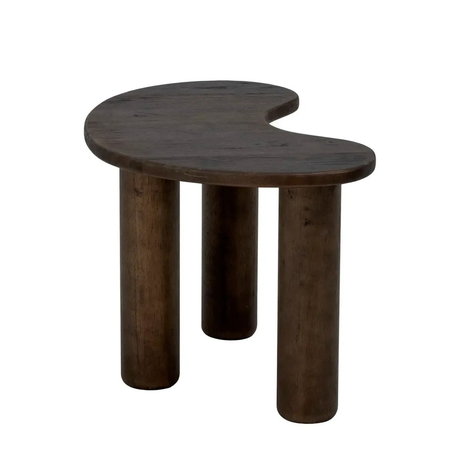 Bloomingville Couchtisch Luppa aus Kautschukholz in Braun, Durchmesser: 53 cm - Bild 1
