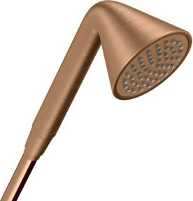 Hansgrohe Axor Handbrause in Brushed Bronze mit 1 Strahl und Anti-Kalk-Funktion, Durchmesser: 8,5 cm - Bild 1