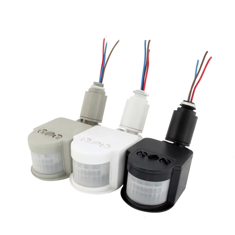 WeeTisa LED-Bewegungsmelder mit Infrarot-PIR-Sensor für den Außenbereich, Schwarz, 12 V mit Timer und Wandmontage - Bild 5