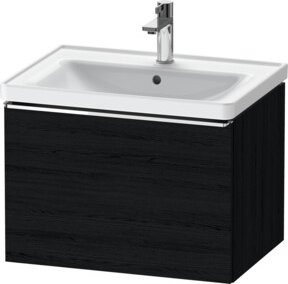 Duravit Waschtischunterschrank D-Neo, Wandhängend, Schwarz, B: 63,4 cm, T: 45,2 cm, H: 44,0 cm - Bild 1