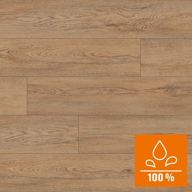 Kaindl Poseidon Laminat NK32 Malibu Oak in Braun, 7 mm wasserfest - Bild 1