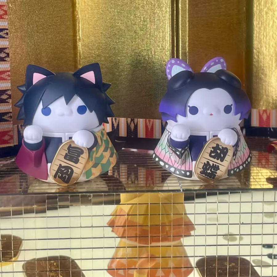Bandai Demon Slayer Katzen-Stil PVC Sammlerfiguren, 8-teiliges Set - Bild 3