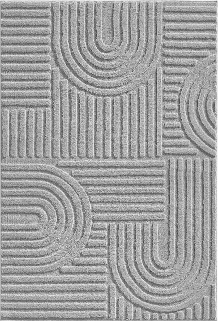 Ayyildiz Kurzflorteppich Art 1121 in Silber mit Boho-Design, B/T: 200 x 290 cm - Bild 1