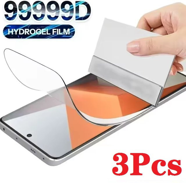 3 Stück Hydrogelfolie für Xiaomi Redmi Note 13T 14T 15 13 Pro 14 Displayschutzfolie transparent - Bild 1