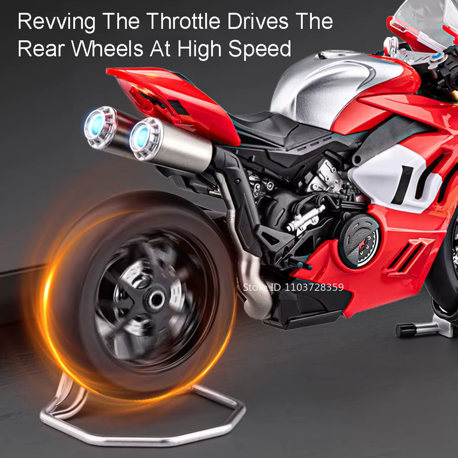RMZ city Miniatur Modell Motorrad, 1:9, Metall, Rot - Bild 4
