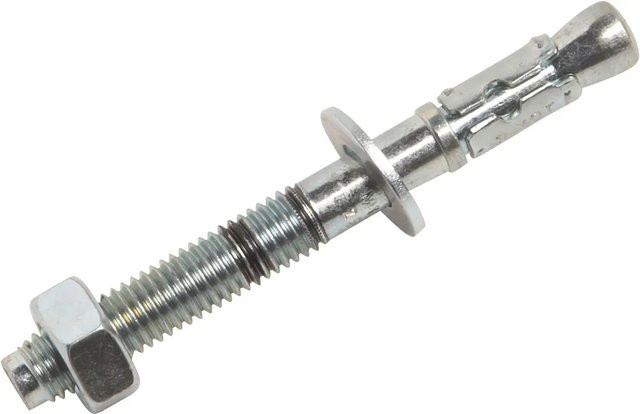 LUX-TOOLS Bolzenanker aus verzinktem Stahl für Beton, Durchmesser: 12 mm, Länge: 100 mm, Farbe: Silber - Bild 1