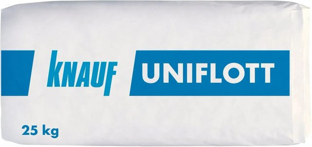 Knauf Uniflott Spachtelmasse aus Gips in Weiß, 25 kg - Bild 1