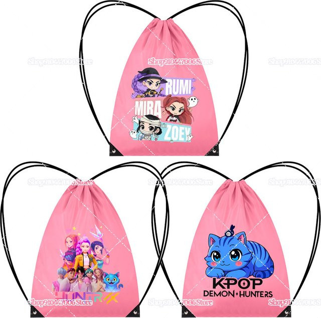 Hasbro Rumi Mira Zoey Cartoon Anime K-Pop Figur Rucksack, Zugschnurbeutel - Bild 1