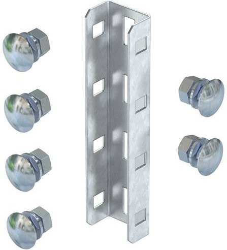 OBO Bettermann U-Stiel aus Metall in Silber, 10 Stück - Bild 1
