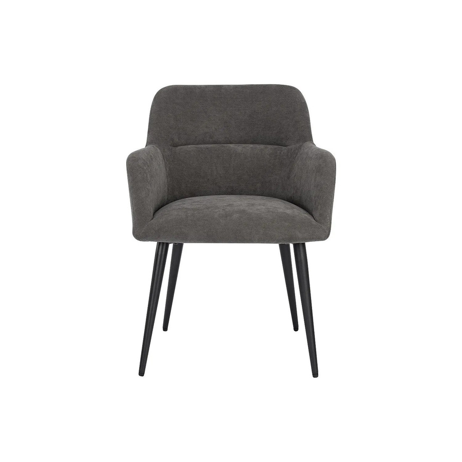 Vente-unique Stuhl Heka Anthrazitgrau aus Stoff und Metall B: 59,5 cm, T: 59,5 cm, H: 61,0 cm - Bild 2
