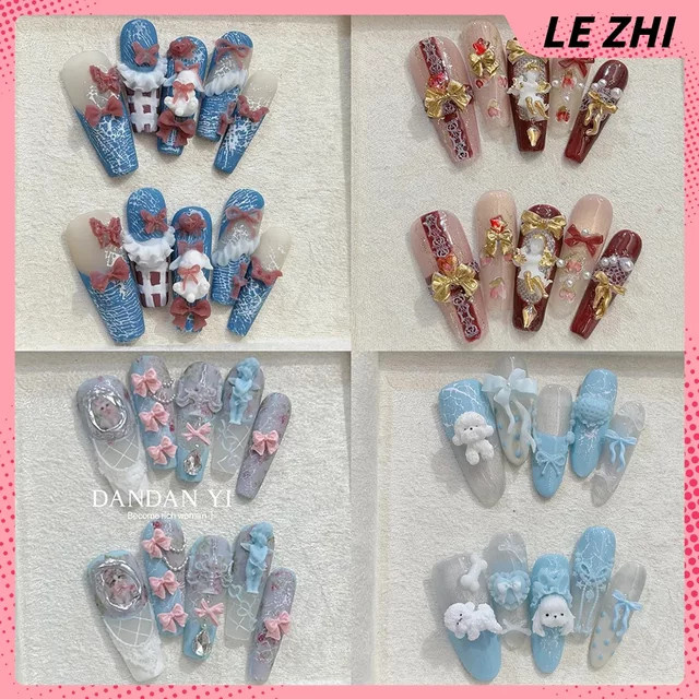 keeppley Press On Nails, Sarg Stiletto, Glänzend, Unisex - Bild 1