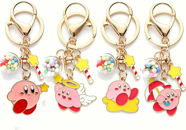 Bandai Kirby Schlüsselanhänger, Pink, Metall - Bild 1