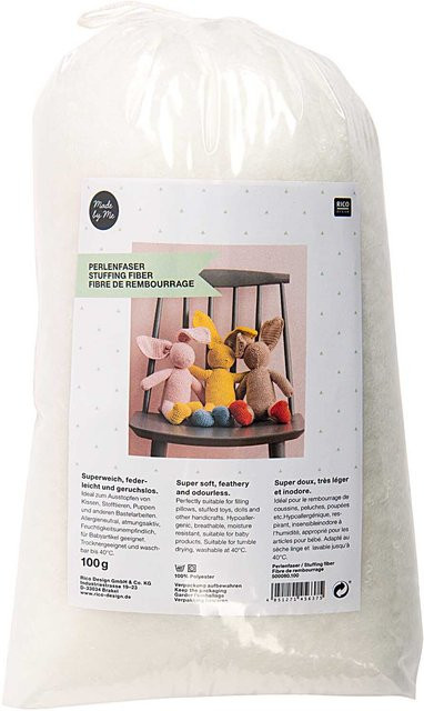 Rico Design Perlenfaser in Weiß, 100g - Bild 1