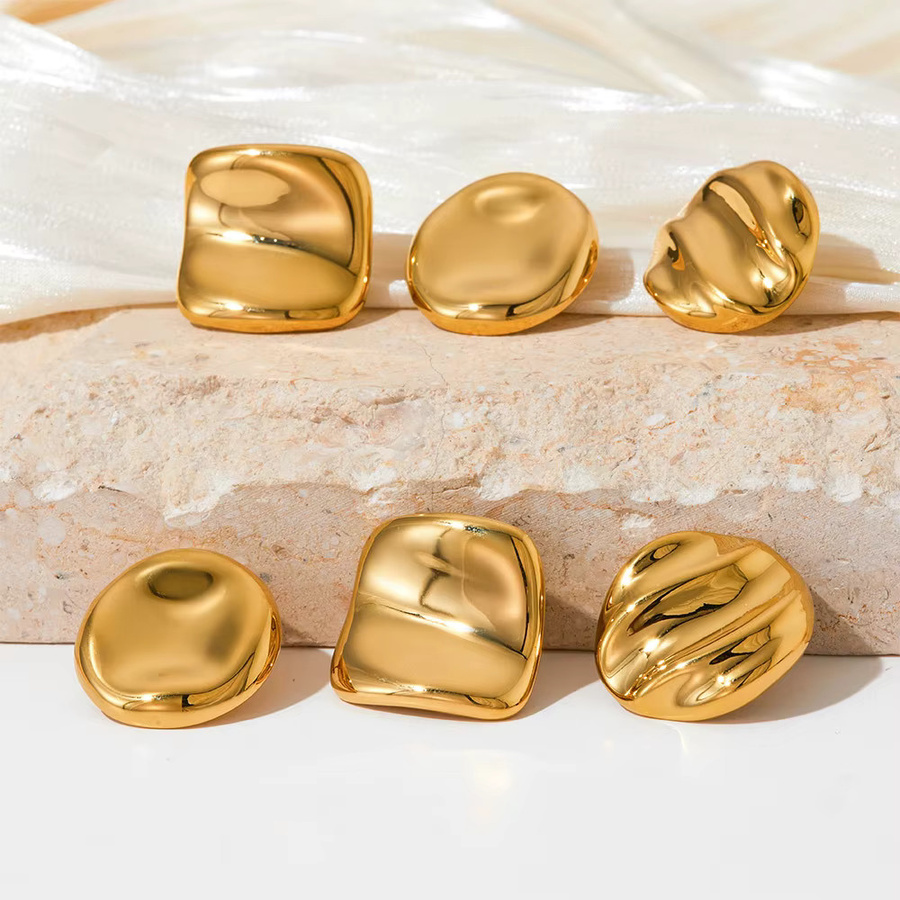Erpels Ohrstecker, Goldfarbe, Damen - Bild 2