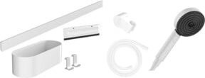 Hansgrohe Handbrause Set WallStoris 105 3jet Eco in Chrom und Weiß - Bild 1
