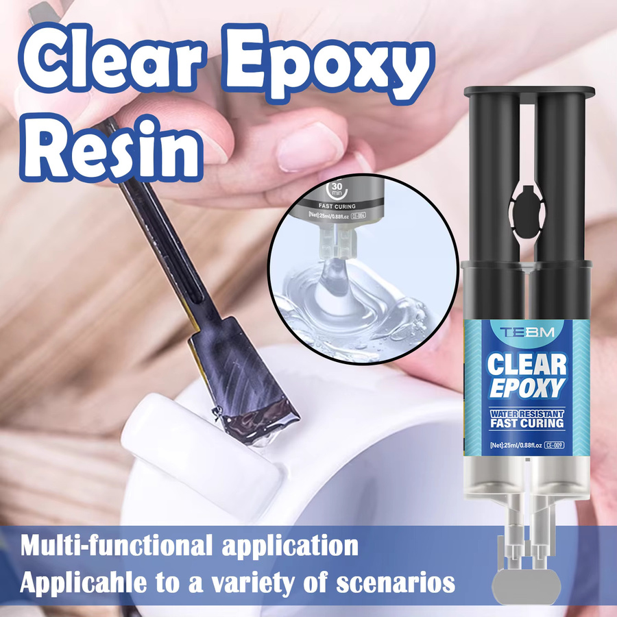 TEBM AB Epoxy-Reparaturpaste als hochfester Schweißkleber in transparent, 5-Minuten-Schnellhärtung, wasserdicht und hitzebeständig für Metall, Kunststoff, Keramik und Holz - Bild 5