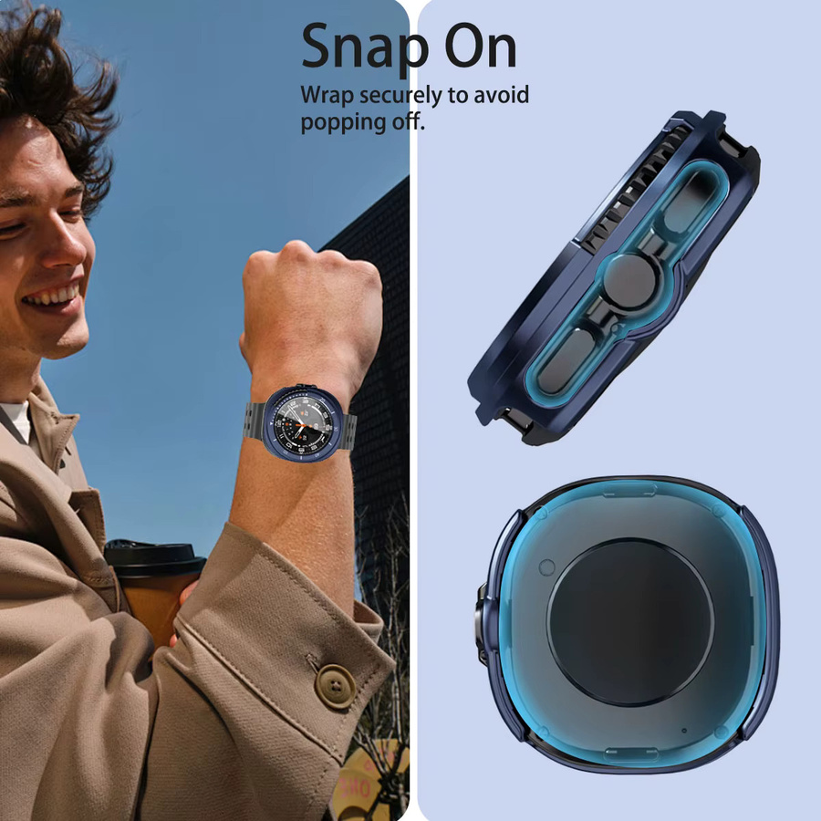 SAMUTAX Schutzhülle für Samsung Galaxy Watch 8 Classic 46 mm, Weiß, Unisex - Bild 5