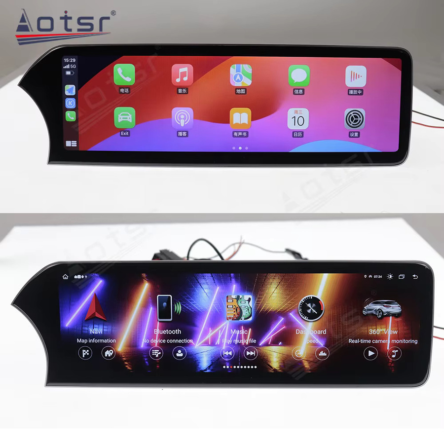 Aotsr Android CarPlay Multimedia-Player mit 14,9 Zoll Touchscreen und GPS für Mercedes Benz GLC C-Klasse W205 2015-2018, Schwarz - Bild 3
