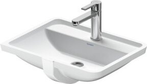 Duravit Einbauwaschtisch Starck 3 aus Keramik in Weiß, B/T: 49 x 27 cm - Bild 1