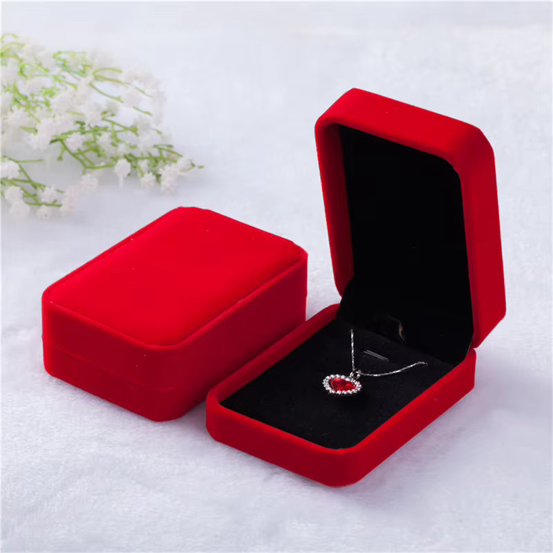 Schmuckbox von luckyiasv für Halsketten und Anhänger, blau, B: 10 cm, H: 7 cm - Bild 2