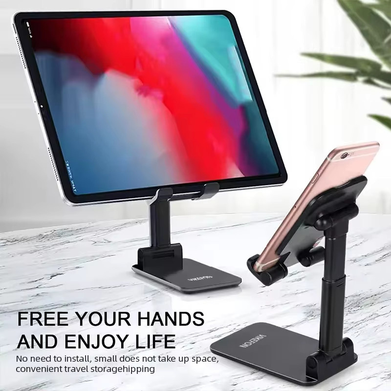Faltbarer Tablet-Halter und Smartphone-Ständer für Desktop, kompatibel mit iPad, MatePad, Redmi Pad, iPhone und Samsung Tab, in Schwarz oder Grün - Bild 5