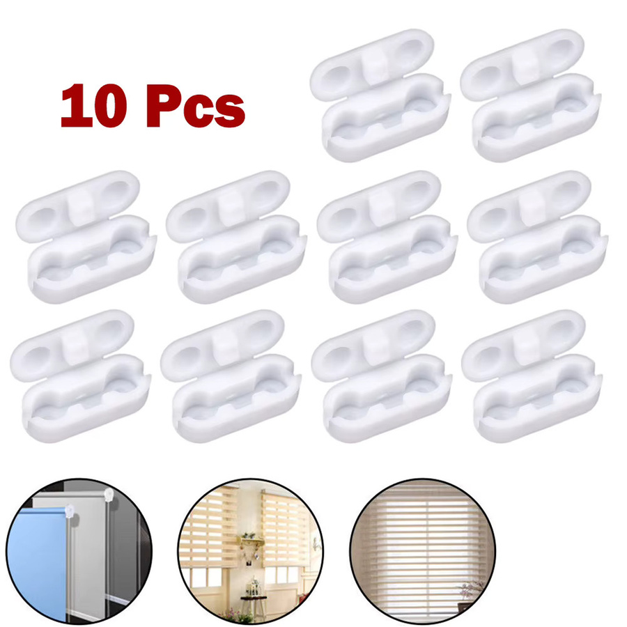 10 Stück Kettenverbinder Clips aus Kunststoff in Weiß für Rollo und Vorhang als Ersatz Zugschnurverbinder - Bild 3