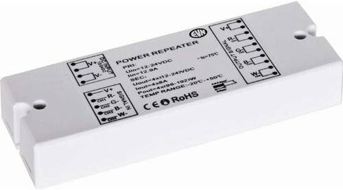 EVN Lichttechnik Power-Repeater PR12/24-4x8A für 12V und 24V DC in Weiß - Bild 1