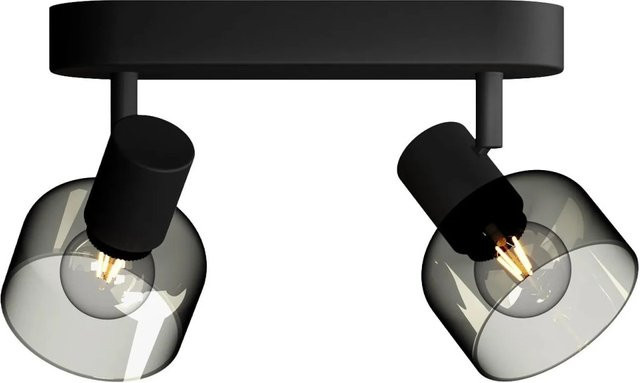 Philips Hue Spot Sleet Deckenleuchte 2-flammig Schwarz mit Glas und Metall, verstellbar, E14, 25 W - Bild 1