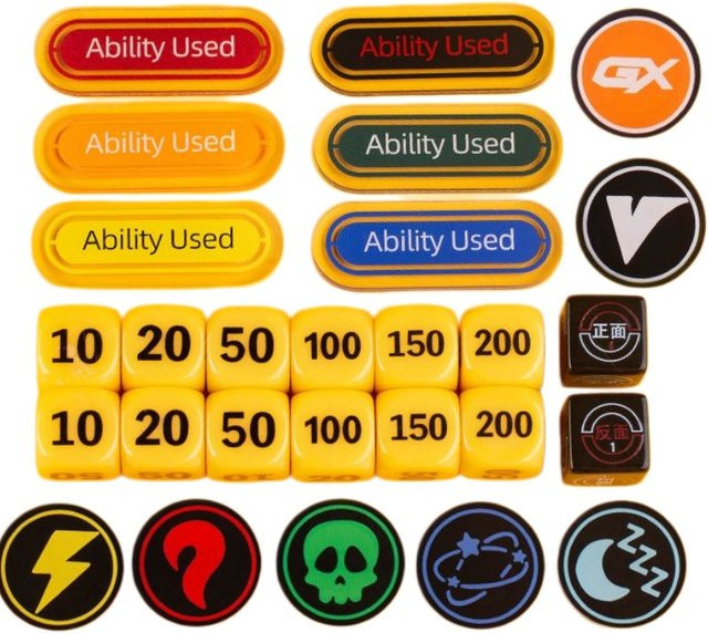 Bandai Pokémon Brettspiel-Zubehör, Gelber Acryl-Würfel - Bild 1