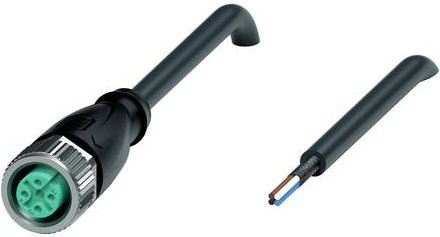 Pepperl+Fuchs Sensor-Aktor-Steckverbinder 240004-100031, konfektioniert, 4-polig, schwarz, Länge: 2 m - Bild 1