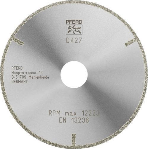 PFERD Diamanttrennscheibe D1A1R D427 mit technischer Keramik für GFK/CFK, Durchmesser: 125 mm, Breite: 2 mm, Bohrungs-Ø: 22,23 mm - Bild 1