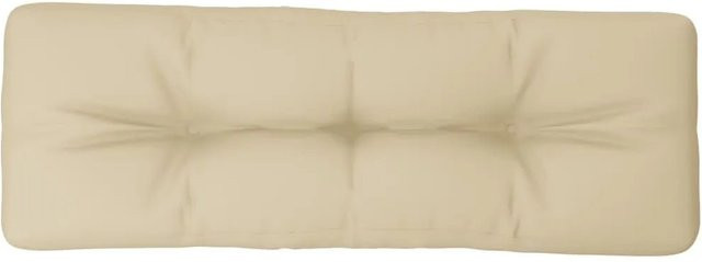 vidaXL Palettenkissen Beige aus Polyester, wasserabweisend und UV-beständig, B/T/H: 120 x 40 x 12 cm - Bild 1