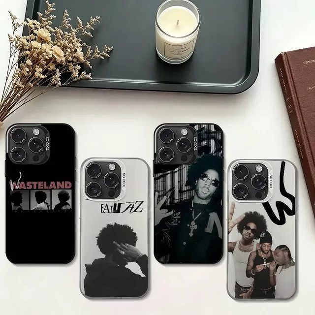 Singer B-Brent F-Faiyaz Stoßfeste Hülle für iPhone 11 bis 17 Pro Max in Silber - Bild 1