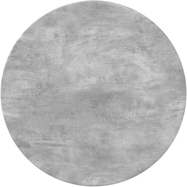 vidaXL Tischplatte rund in Betongrau, modern und matt, MDF-Laminat, Durchmesser: 70 cm, Höhe: 1,5 cm - Bild 1