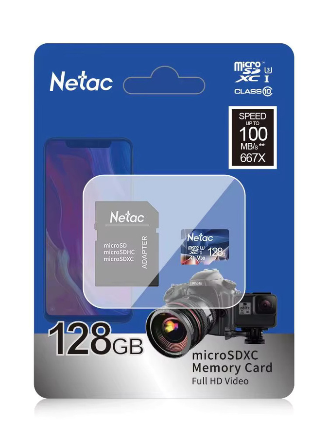 Netac MicroSDXC Speicherkarte mit Adapter, P500, U3, A1, 512 GB - Bild 5