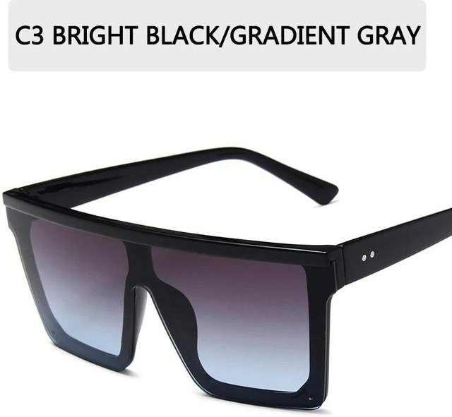 NATAWA Sonnenbrille, quadratisch, Vollrand, Kunststoff, schwarz, Damen - Bild 1