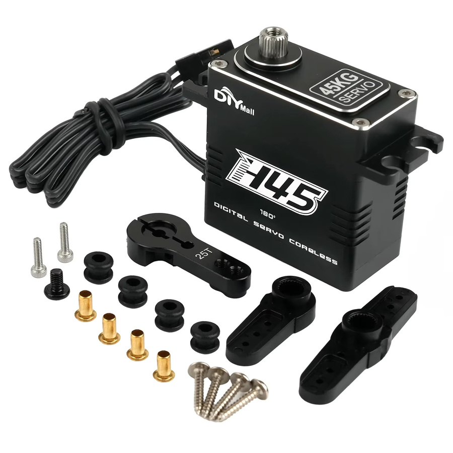 Stemedu Digital RC Servo, Metall, Schwarz - Bild 3